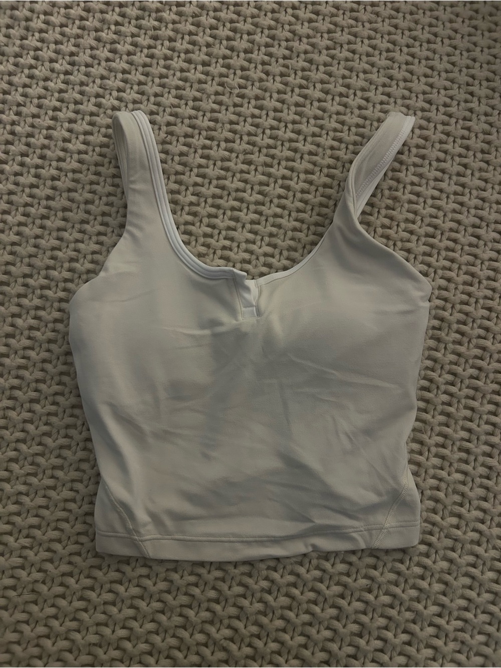 Lululemon Align™ Notched-Neck Tank Top – Light Ivory/White – Size 0